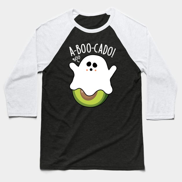 A-boo-cado Funny Avocado Puns Baseball T-Shirt by punnybone